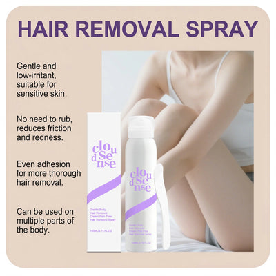 Full Body Hair Removal Spray Soothing Redness Inhibit Hair Growth Moisturizing Smoothing Refreshing Painless Hair Removal Spray